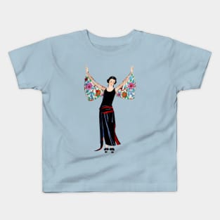 Vintage Art Deco 20s Style Kids T-Shirt